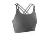 Result Fitness Women`s Crop Top, Sport Grey Marl, XL (16) bedrucken, Art.-Nr. 104331146