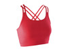 Result Fitness Women`s Crop Top, Hot Coral, L (14) bedrucken, Art.-Nr. 104334385
