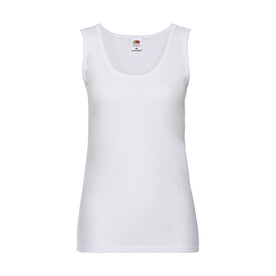 Fruit of the Loom Ladies` Valueweight Vest, White, XS bedrucken, Art.-Nr. 105010002