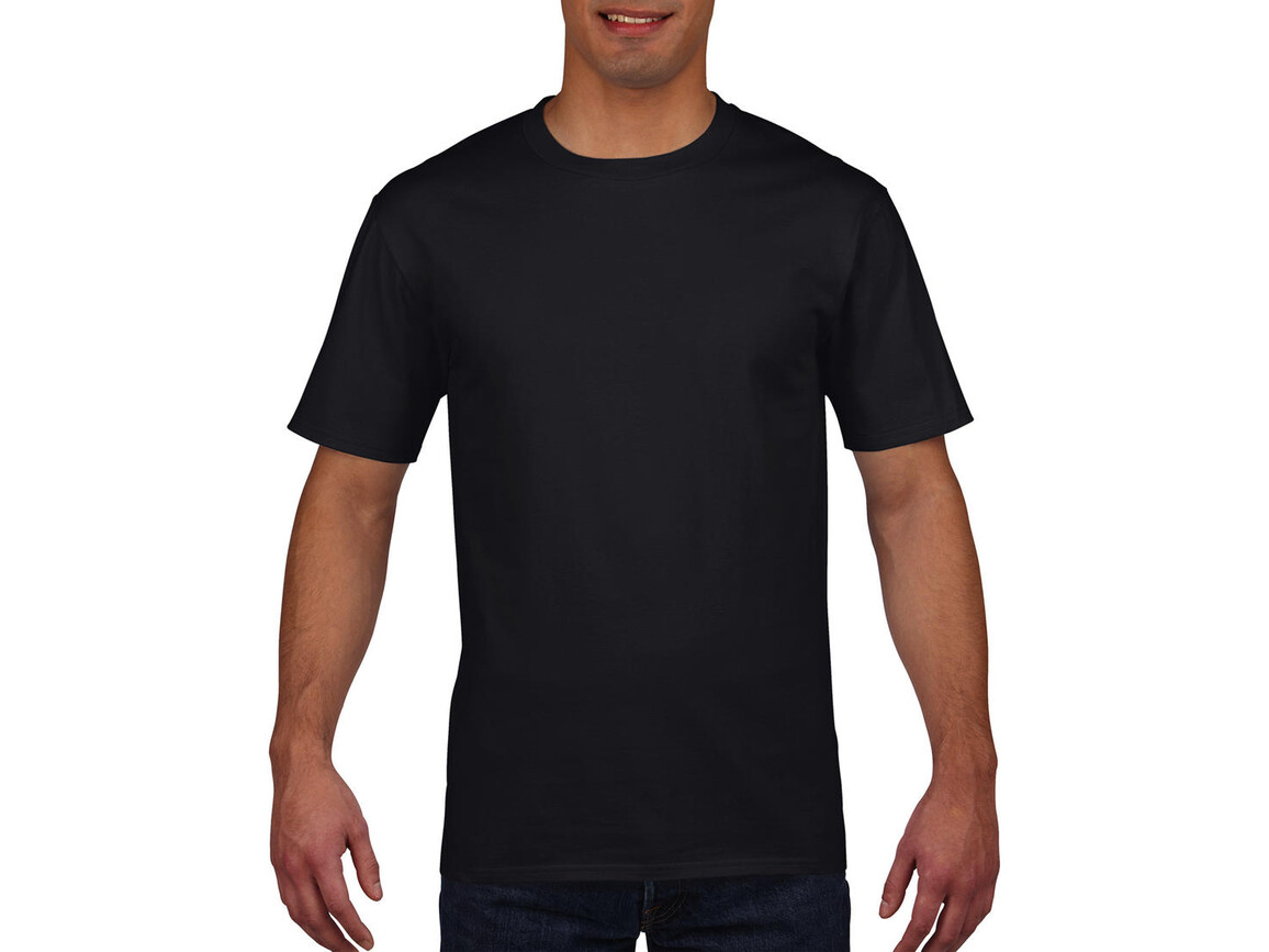 Gildan Premium Cotton Adult T-Shirt, Black, 2XL bedrucken, Art.-Nr. 105091017