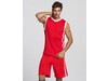 Result Men`s Quick Dry Basketball Top, Red/White, 4XL bedrucken, Art.-Nr. 105334508
