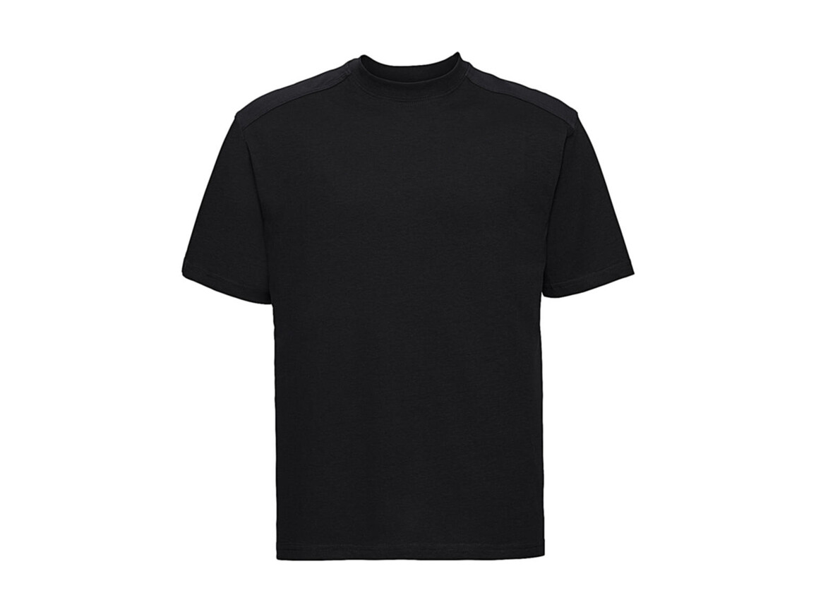 Russell Europe Workwear Crew Neck T-Shirt, Black, XL bedrucken, Art.-Nr. 110001016