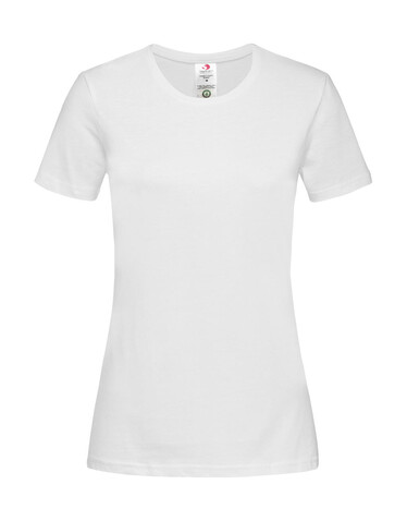 Stedman Classic-T Organic Fitted Women, White, XS bedrucken, Art.-Nr. 117050002