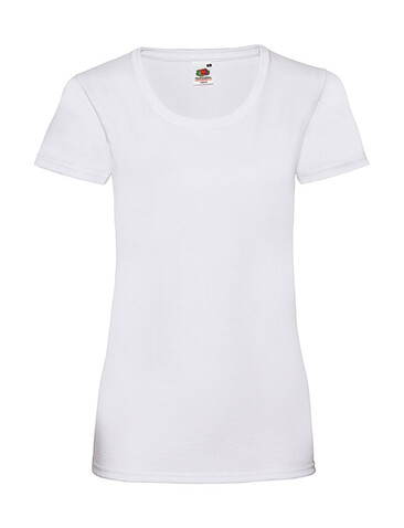 Fruit of the Loom Ladies` Valueweight T, White, XS (8) bedrucken, Art.-Nr. 136010002 Fruit of the Loom Ladies` Valueweight T, White, XS (8) bedrucken, Art.-Nr. 136010002