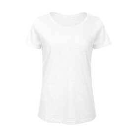 B &amp;amp; C Inspire Slub T /women, Chic Pure White, M bedrucken, Art.-Nr. 185420054