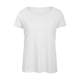 B &amp;amp; C Triblend/women T-Shirt, White, XL bedrucken, Art.-Nr. 187420006