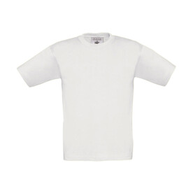B &amp;amp; C Exact 190/kids T-Shirt, White, 3/4 (98/104) bedrucken, Art.-Nr. 188420003