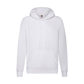 Fruit of the Loom Lightweight Hooded Sweat, White, S bedrucken, Art.-Nr. 212010003