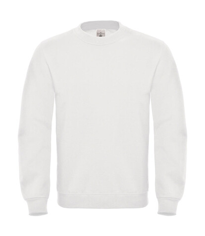 B & C ID.002 Cotton Rich Sweatshirt, White, M bedrucken, Art.-Nr. 215420004 B & C ID.002 Cotton Rich Sweatshirt, White, M bedrucken, Art.-Nr. 215420004