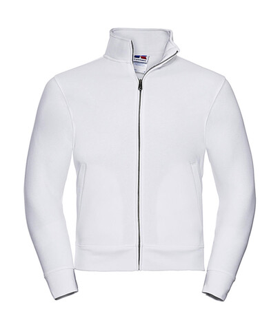 Russell Europe Men`s Authentic Sweat Jacket, White, XS bedrucken, Art.-Nr. 220000002
