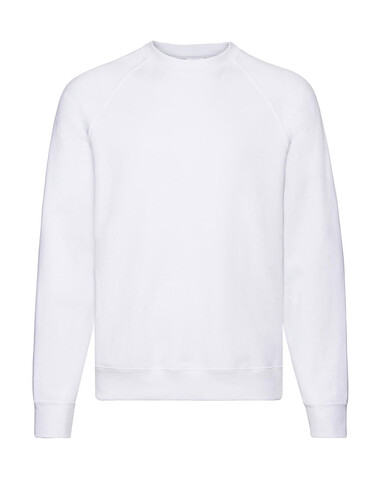 Fruit of the Loom Classic Raglan Sweat, White, S bedrucken, Art.-Nr. 237010003 Fruit of the Loom Classic Raglan Sweat, White, S bedrucken, Art.-Nr. 237010003