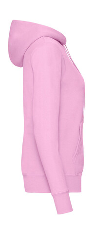 Fruit of the Loom Ladies` Classic Hooded Sweat, Heather Grey, M bedrucken, Art.-Nr. 249011234