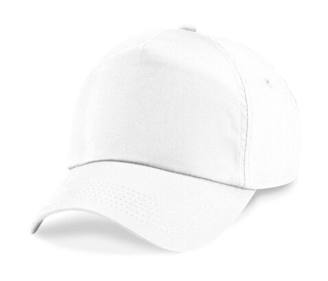 Beechfield Original 5 Panel Cap, White, One Size bedrucken, Art.-Nr. 300690000
