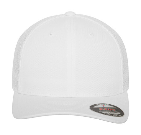 Flexfit Tactel Mesh Cap, White, S/M bedrucken, Art.-Nr. 304680001