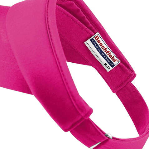 Beechfield Sports Visor, Fuchsia, One Size bedrucken, Art.-Nr. 306694390