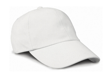 Result Caps Low Profile Brushed Cotton Cap, White, One Size bedrucken, Art.-Nr. 324340000