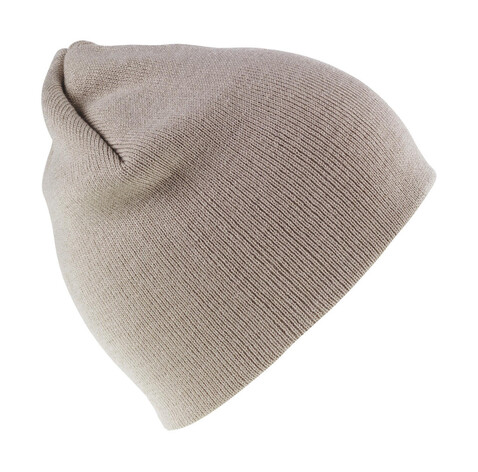 Result Caps Soft Feel Cuffless Beanie, Stone, One Size bedrucken, Art.-Nr. 344340090