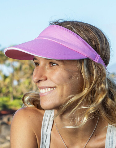 Result Caps Sport Visor, Navy/White, One Size bedrucken, Art.-Nr. 348342520