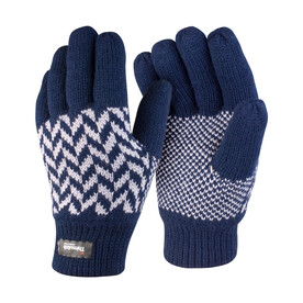 Result Pattern Thinsulate Glove, Navy/Grey, S/M bedrucken, Art.-Nr. 365332711