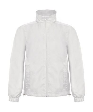 B &amp; C ID.601 Midseason Windbreaker, White, M bedrucken, Art.-Nr. 405420004