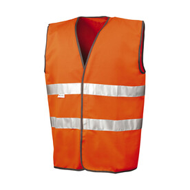 Result Motorist Safety Vest, Fluorescent Orange, S/M bedrucken, Art.-Nr. 433334054