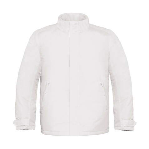 B &amp; C Real+/men Heavy Weight Jacket, White, S bedrucken, Art.-Nr. 452420003