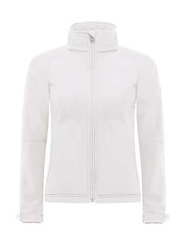 B &amp; C Hooded Softshell/women, White, XS bedrucken, Art.-Nr. 462420002