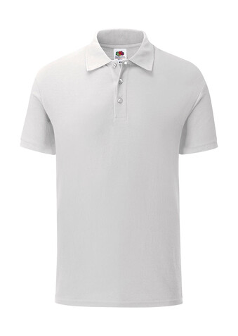 Fruit of the Loom 65/35 Tailored Fit Polo, White, S bedrucken, Art.-Nr. 501010003