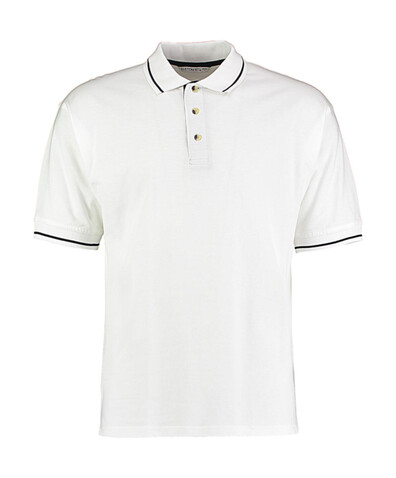 Kustom Kit Men`s Classic Fit St. Mellion Polo, White/Navy, S bedrucken, Art.-Nr. 504110523 Kustom Kit Men`s Classic Fit St. Mellion Polo, White/Navy, S bedrucken, Art.-Nr. 504110523