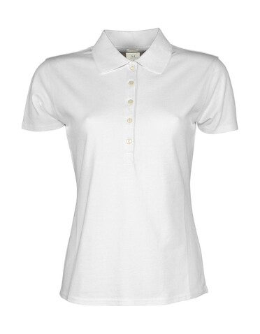 Tee Jays Ladies` Luxury Stretch Polo, White, S bedrucken, Art.-Nr. 513540003 Tee Jays Ladies` Luxury Stretch Polo, White, S bedrucken, Art.-Nr. 513540003