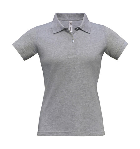 B & C Safran Pure/women Polo, Heather Grey, L bedrucken, Art.-Nr. 526421235 B & C Safran Pure/women Polo, Heather Grey, L bedrucken, Art.-Nr. 526421235