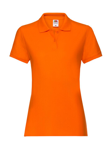 Fruit of the Loom Ladies` Premium Polo, Orange, L (14) bedrucken, Art.-Nr. 528014105