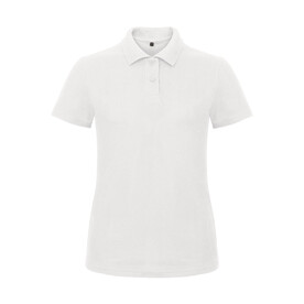 B &amp;amp; C ID.001/women Piqué Polo Shirt, White, XS bedrucken, Art.-Nr. 547420002