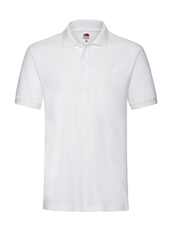 Fruit of the Loom Premium Polo, White, S bedrucken, Art.-Nr. 551010003