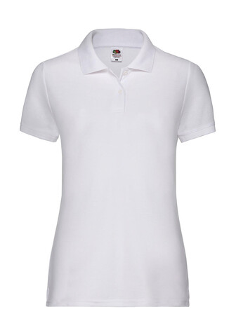 Fruit of the Loom Ladies` 65/35 Polo, White, XS bedrucken, Art.-Nr. 593010002 Fruit of the Loom Ladies` 65/35 Polo, White, XS bedrucken, Art.-Nr. 593010002