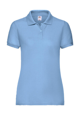 Fruit of the Loom Ladies` 65/35 Polo, White, XS bedrucken, Art.-Nr. 593010002 Fruit of the Loom Ladies` 65/35 Polo, White, XS bedrucken, Art.-Nr. 593010002