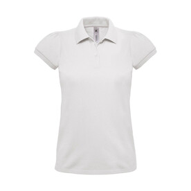 B &amp;amp; C Heavymill/women Polo, White, S bedrucken, Art.-Nr. 595420003
