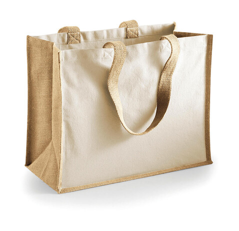Westford Mill Printers` Jute Classic Shopper, Natural, One Size bedrucken, Art.-Nr. 602280080 Westford Mill Printers` Jute Classic Shopper, Natural, One Size bedrucken, Art.-Nr. 602280080