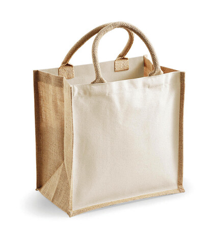 Westford Mill Printers` Midi Jute Bag, Natural, One Size bedrucken, Art.-Nr. 603280080 Westford Mill Printers` Midi Jute Bag, Natural, One Size bedrucken, Art.-Nr. 603280080