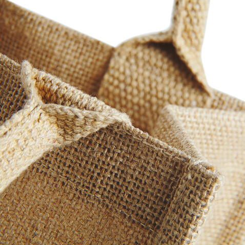 Westford Mill Jute Mini Gift Bag, Natural, One Size bedrucken, Art.-Nr. 612280080