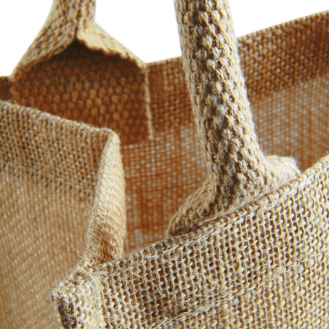 Westford Mill Jute Midi Tote, Natural, One Size bedrucken, Art.-Nr. 613280080
