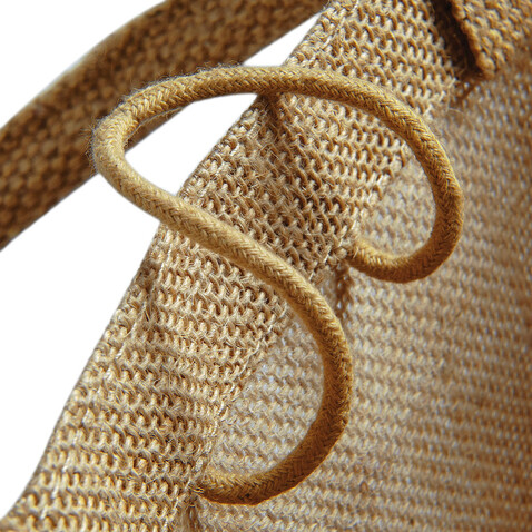 Westford Mill Jute Midi Tote, Natural, One Size bedrucken, Art.-Nr. 613280080