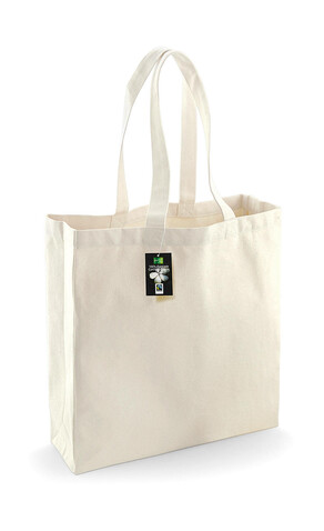 Westford Mill Fairtrade Cotton Classic Shopper, Natural, One Size bedrucken, Art.-Nr. 623280080