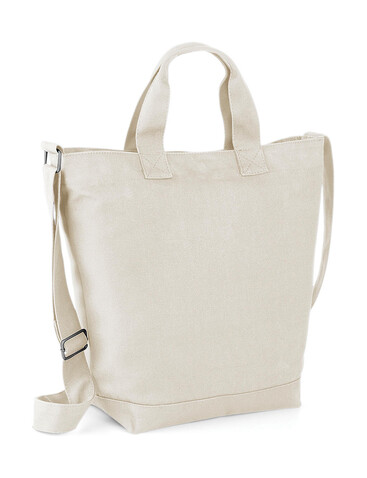 Bag Base Canvas Day Bag, Natural, One Size bedrucken, Art.-Nr. 626290080