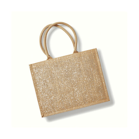 Westford Mill Shimmer Jute Shopper, Natural/Gold, One Size bedrucken, Art.-Nr. 637280160 Westford Mill Shimmer Jute Shopper, Natural/Gold, One Size bedrucken, Art.-Nr. 637280160