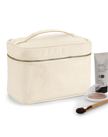 Westford Mill Canvas Vanity Case, Natural, One Size bedrucken, Art.-Nr. 655280080