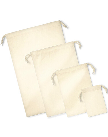 Westford Mill Organic Premium Cotton Stuff Bag, Natural, XS bedrucken, Art.-Nr. 663280082 Westford Mill Organic Premium Cotton Stuff Bag, Natural, XS bedrucken, Art.-Nr. 663280082