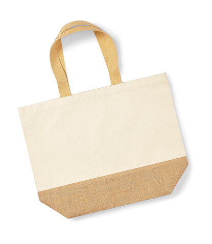 Westford Mill Jute Base Canvas Tote XL, Natural, One Size bedrucken, Art.-Nr. 666280080 Westford Mill Jute Base Canvas Tote XL, Natural, One Size bedrucken, Art.-Nr. 666280080