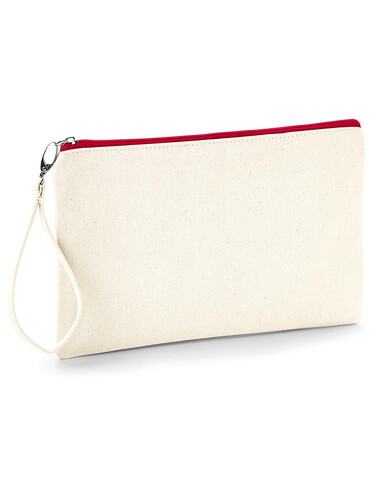 Westford Mill Canvas Wristlet Pouch, Natural/Black, One Size bedrucken, Art.-Nr. 667280560 Westford Mill Canvas Wristlet Pouch, Natural/Black, One Size bedrucken, Art.-Nr. 667280560