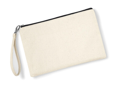 Westford Mill Canvas Wristlet Pouch, Natural/Black, One Size bedrucken, Art.-Nr. 667280560 Westford Mill Canvas Wristlet Pouch, Natural/Black, One Size bedrucken, Art.-Nr. 667280560